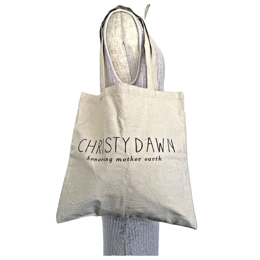 Christy Dawn Tote Bag Womens Natural Canvas Honoring Mother Earth Eco Shopper